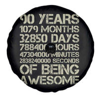 90 Years Of Being Awesome Spare Tire Cover 90th Birthday Gift Idea