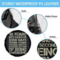 90 Years Of Being Awesome Spare Tire Cover 90th Birthday Gift Idea