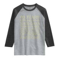 90 Years Of Being Awesome Raglan Shirt 90th Birthday Gift Idea