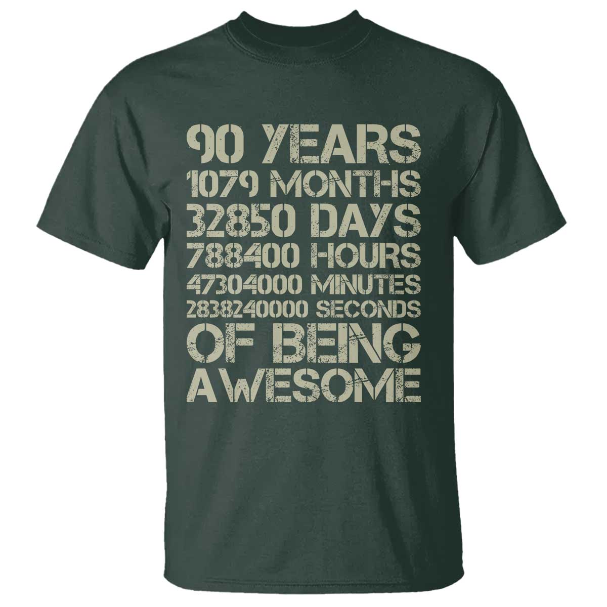 90 Years Of Being Awesome T Shirt 90th Birthday Gift Idea