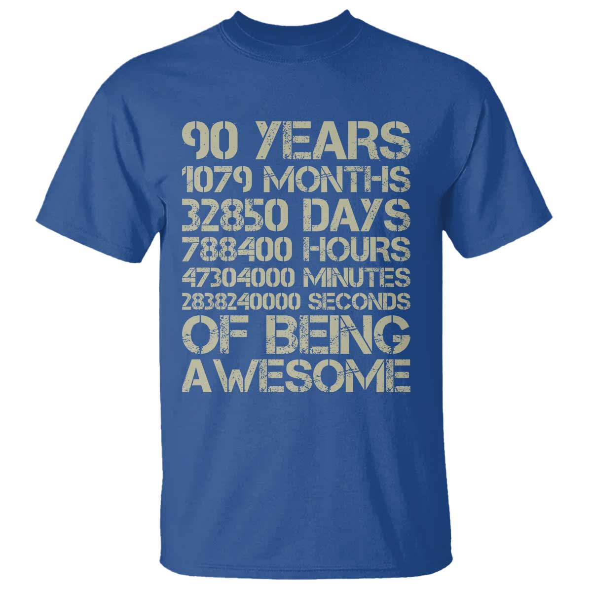 90 Years Of Being Awesome T Shirt 90th Birthday Gift Idea