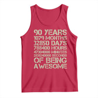 90 Years Of Being Awesome Tank Top 90th Birthday Gift Idea