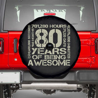 80th Milestone Birthday Spare Tire Cover 80 Years Of Being Awesome