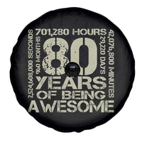 80th Milestone Birthday Spare Tire Cover 80 Years Of Being Awesome