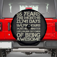 65th Milestone Birthday Gift Spare Tire Cover 65 Years Of Being Awesome