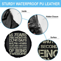 65th Milestone Birthday Gift Spare Tire Cover 65 Years Of Being Awesome