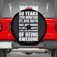 Cheers To 60 Years Birthday Spare Tire Cover Sixty Years Of Awesome