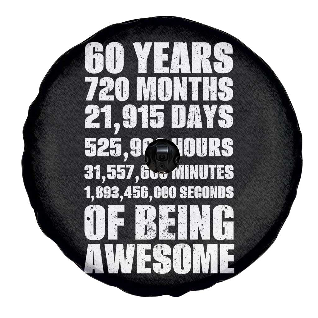 Cheers To 60 Years Birthday Spare Tire Cover Sixty Years Of Awesome
