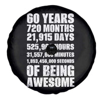 Cheers To 60 Years Birthday Spare Tire Cover Sixty Years Of Awesome