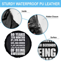 Cheers To 60 Years Birthday Spare Tire Cover Sixty Years Of Awesome