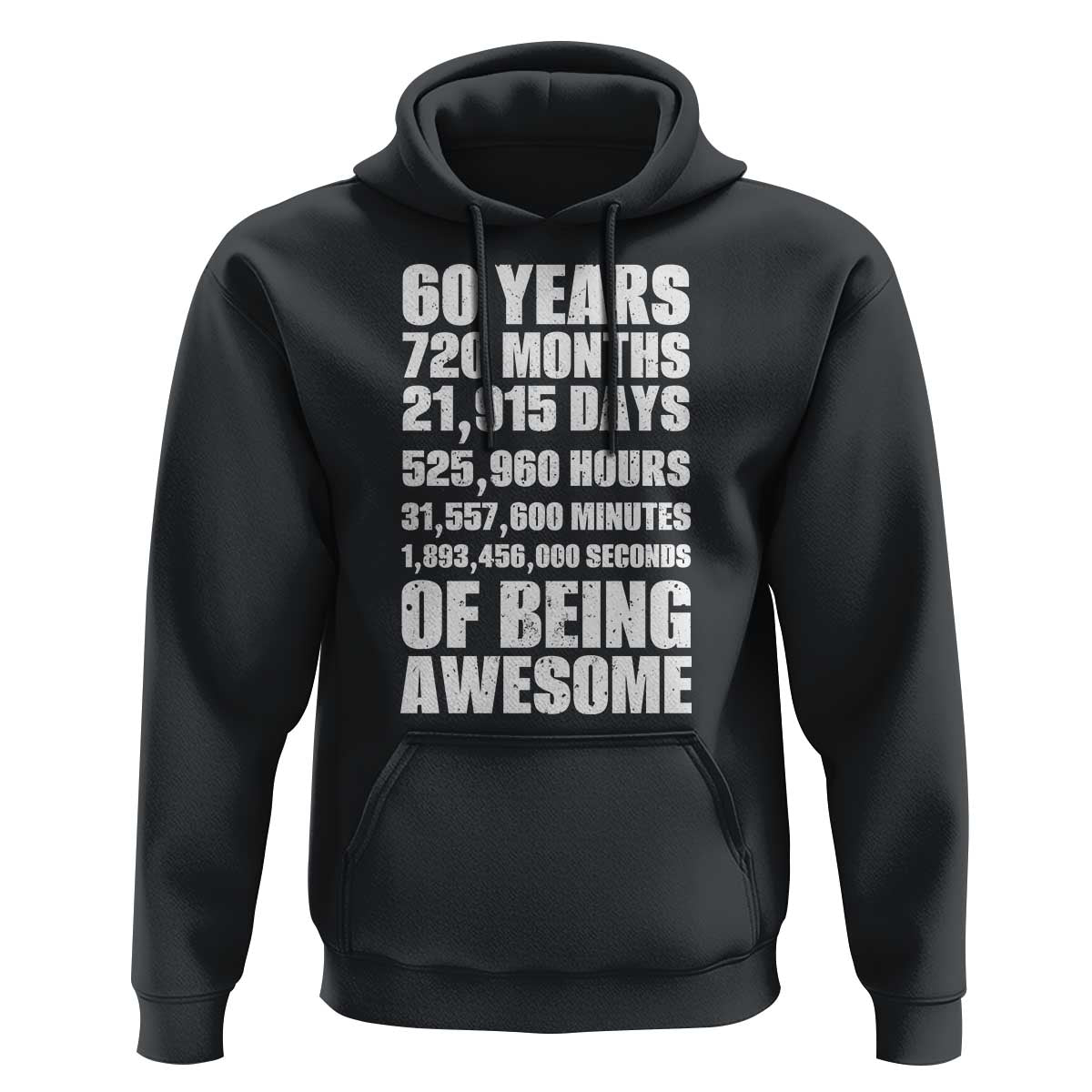 Cheers To 60 Years Birthday Hoodie Sixty Years Of Awesome