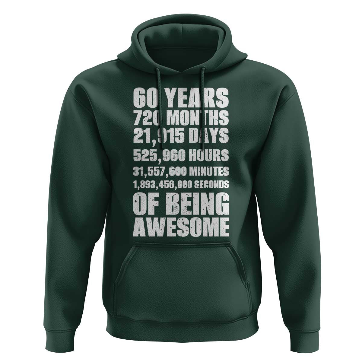 Cheers To 60 Years Birthday Hoodie Sixty Years Of Awesome