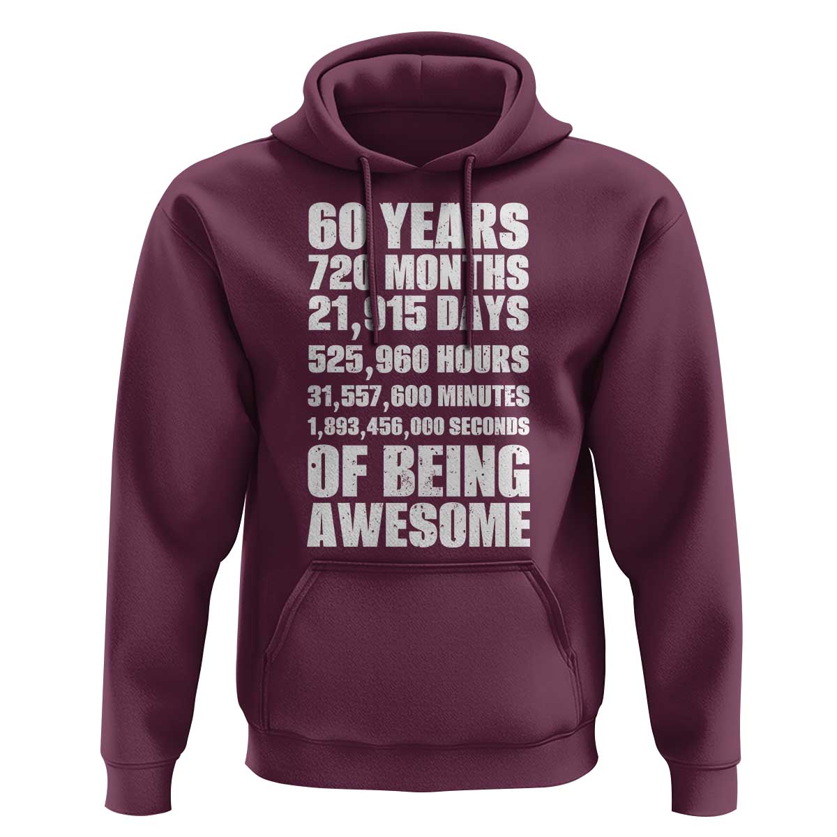 Cheers To 60 Years Birthday Hoodie Sixty Years Of Awesome