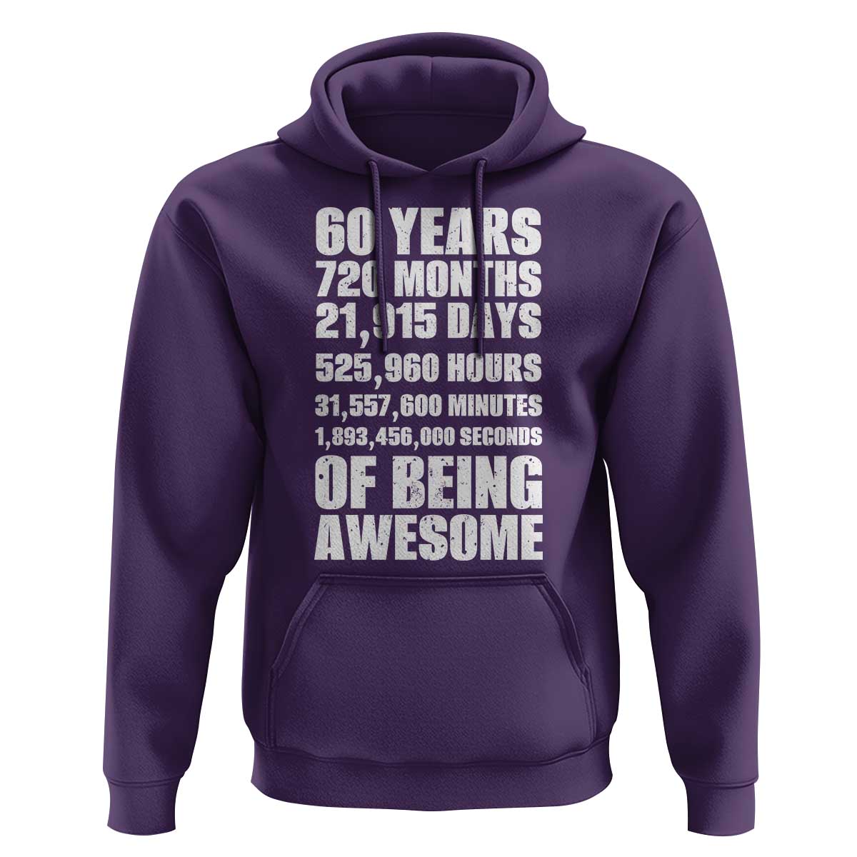 Cheers To 60 Years Birthday Hoodie Sixty Years Of Awesome