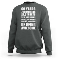 Cheers To 60 Years Birthday Sweatshirt Sixty Years Of Awesome