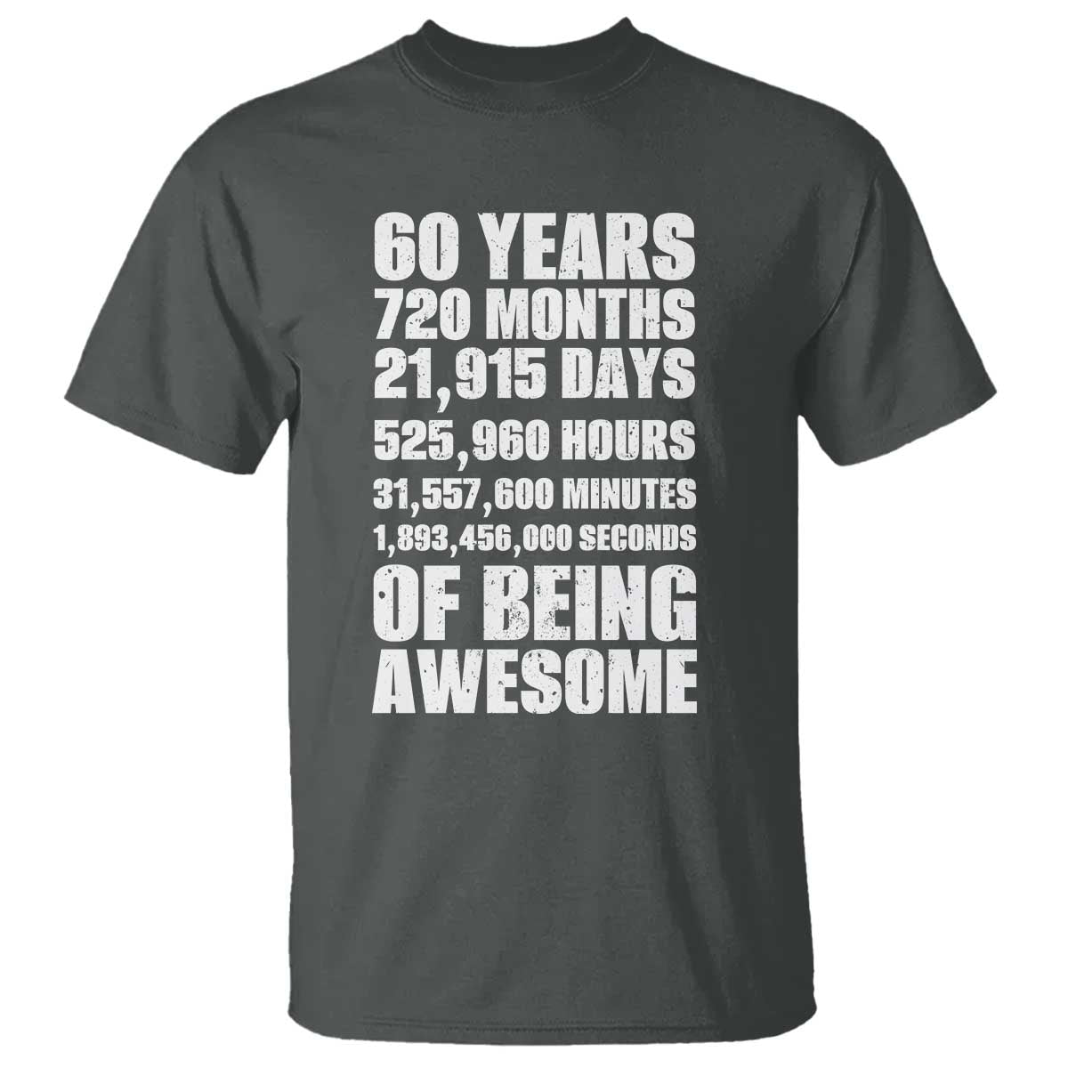 Cheers To 60 Years Birthday T Shirt Sixty Years Of Awesome