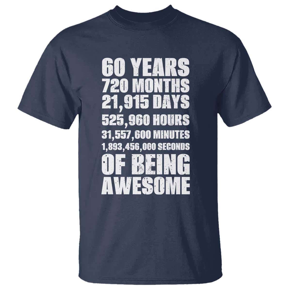 Cheers To 60 Years Birthday T Shirt Sixty Years Of Awesome