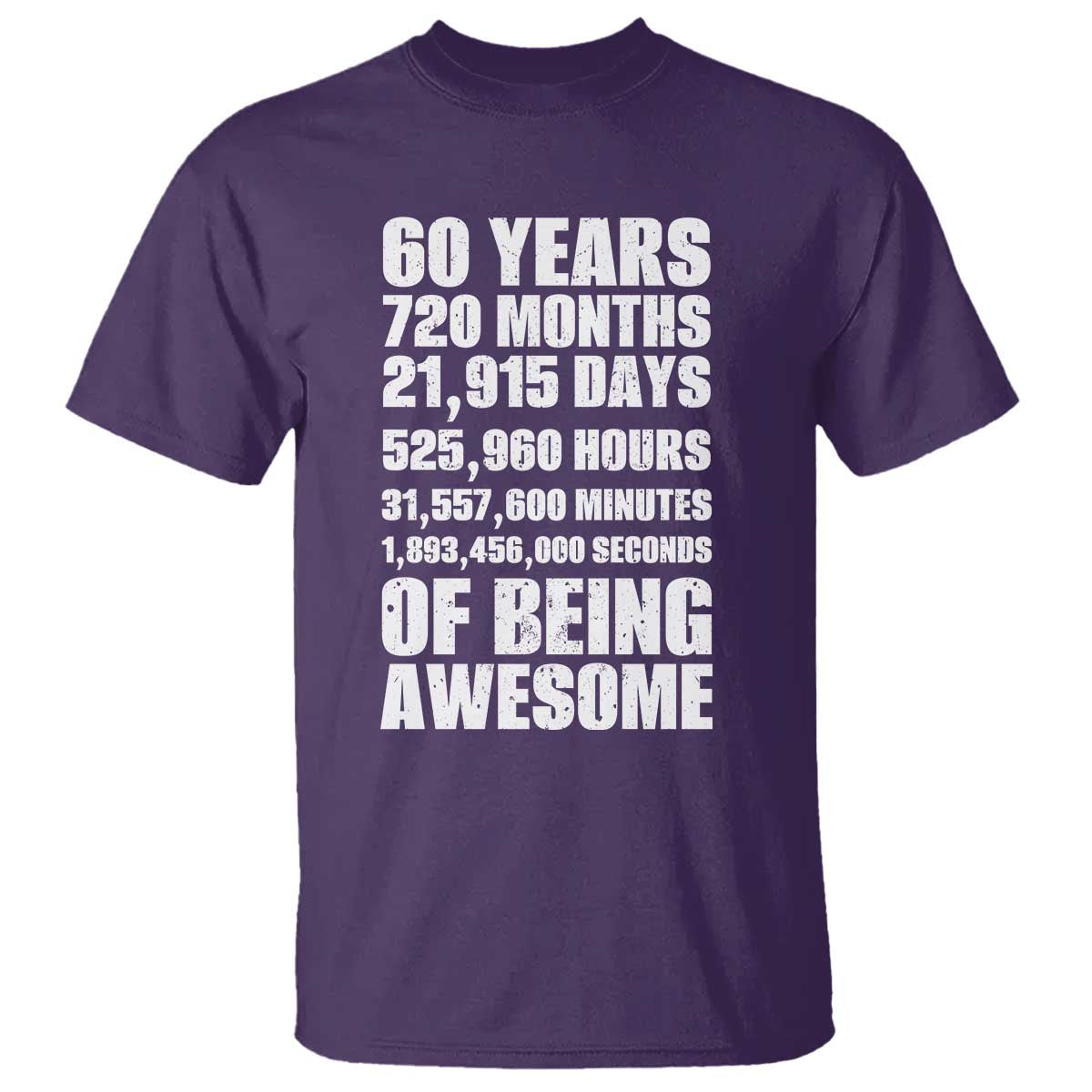 Cheers To 60 Years Birthday T Shirt Sixty Years Of Awesome