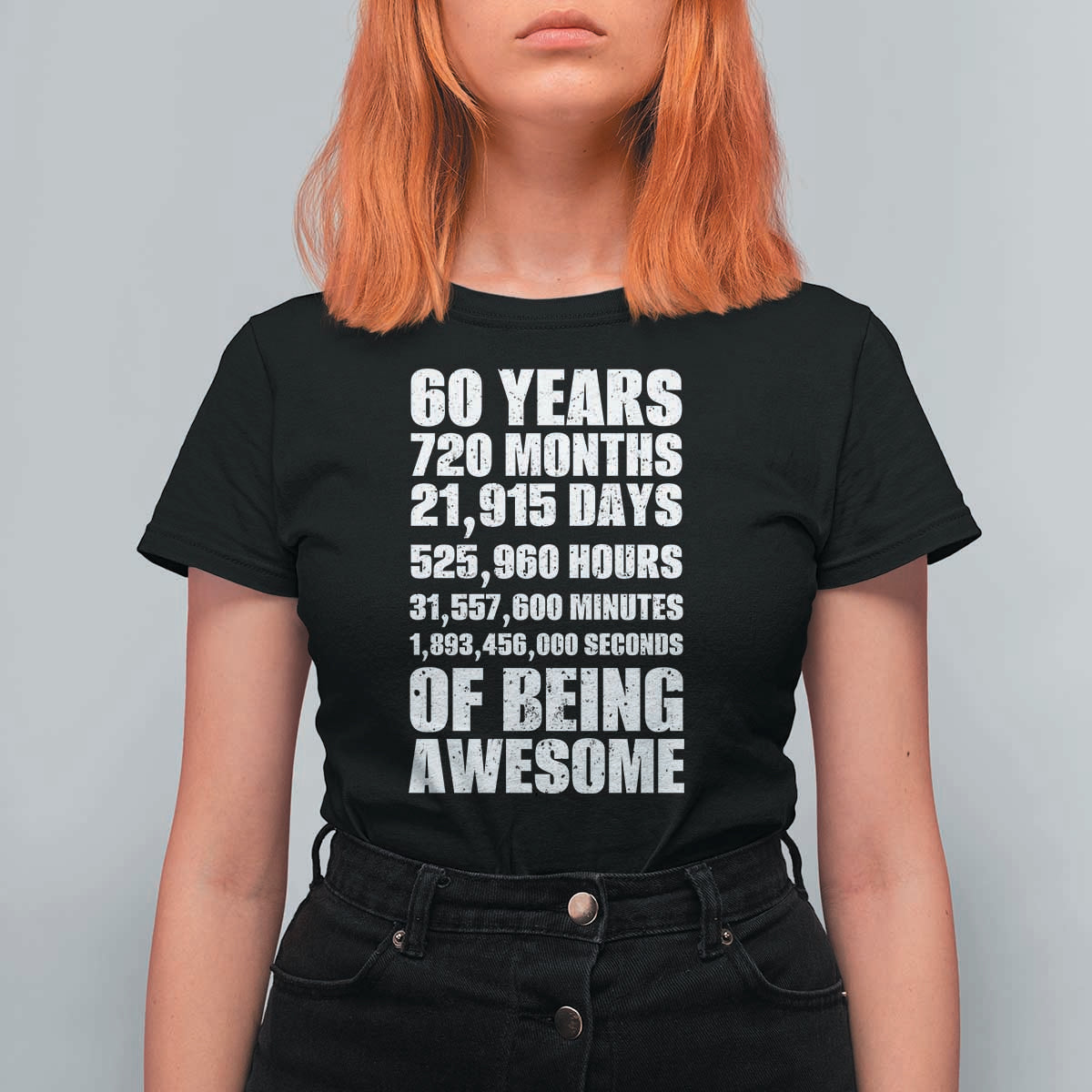 Cheers To 60 Years Birthday T Shirt For Women Sixty Years Of Awesome