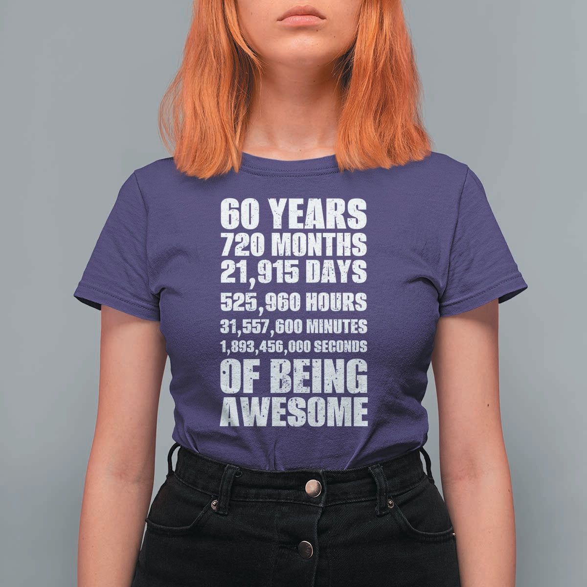 Cheers To 60 Years Birthday T Shirt For Women Sixty Years Of Awesome