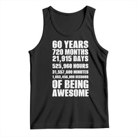 Cheers To 60 Years Birthday Tank Top Sixty Years Of Awesome