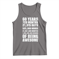 Cheers To 60 Years Birthday Tank Top Sixty Years Of Awesome