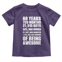 Cheers To 60 Years Birthday Toddler T Shirt Sixty Years Of Awesome