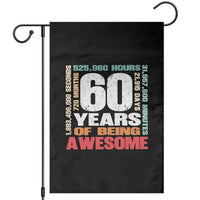 Retro 60 Years Of Being Awesome Garden Flag 60th Birthday Gift Idea