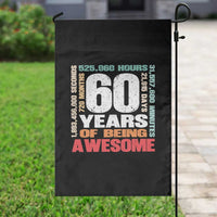 Retro 60 Years Of Being Awesome Garden Flag 60th Birthday Gift Idea