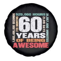 Retro 60 Years Of Being Awesome Spare Tire Cover 60th Birthday Gift Idea