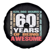 Retro 60 Years Of Being Awesome Spare Tire Cover 60th Birthday Gift Idea