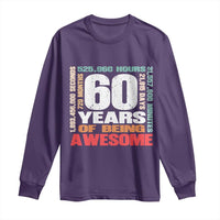 Retro 60 Years Of Being Awesome Long Sleeve Shirt 60th Birthday Gift Idea