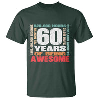 Retro 60 Years Of Being Awesome T Shirt 60th Birthday Gift Idea
