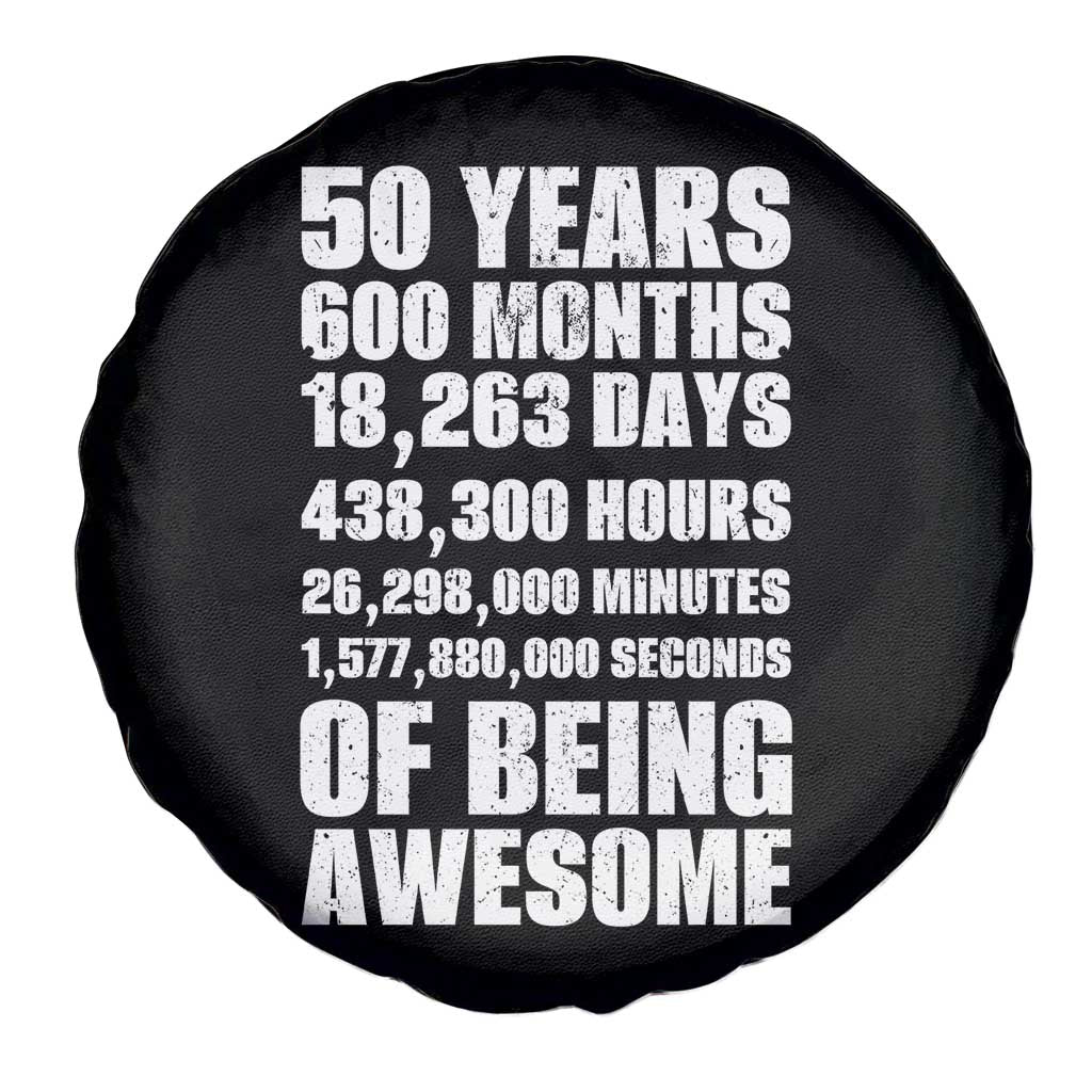 50 Years Of Being Awesome Spare Tire Cover 50th Birthday Gift Idea