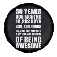 50 Years Of Being Awesome Spare Tire Cover 50th Birthday Gift Idea