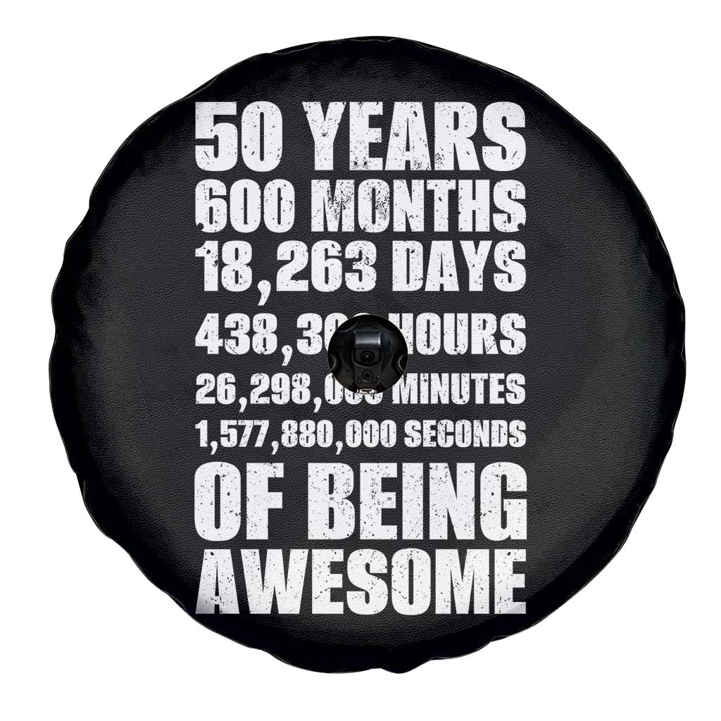 50 Years Of Being Awesome Spare Tire Cover 50th Birthday Gift Idea