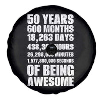 50 Years Of Being Awesome Spare Tire Cover 50th Birthday Gift Idea