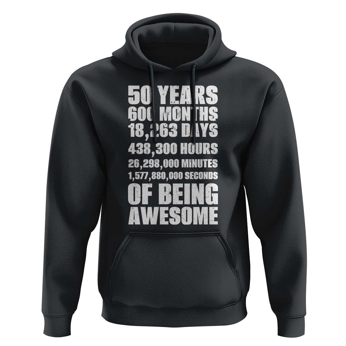 50 Years Of Being Awesome Hoodie 50th Birthday Gift Idea
