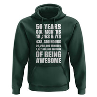 50 Years Of Being Awesome Hoodie 50th Birthday Gift Idea