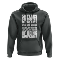 50 Years Of Being Awesome Hoodie 50th Birthday Gift Idea