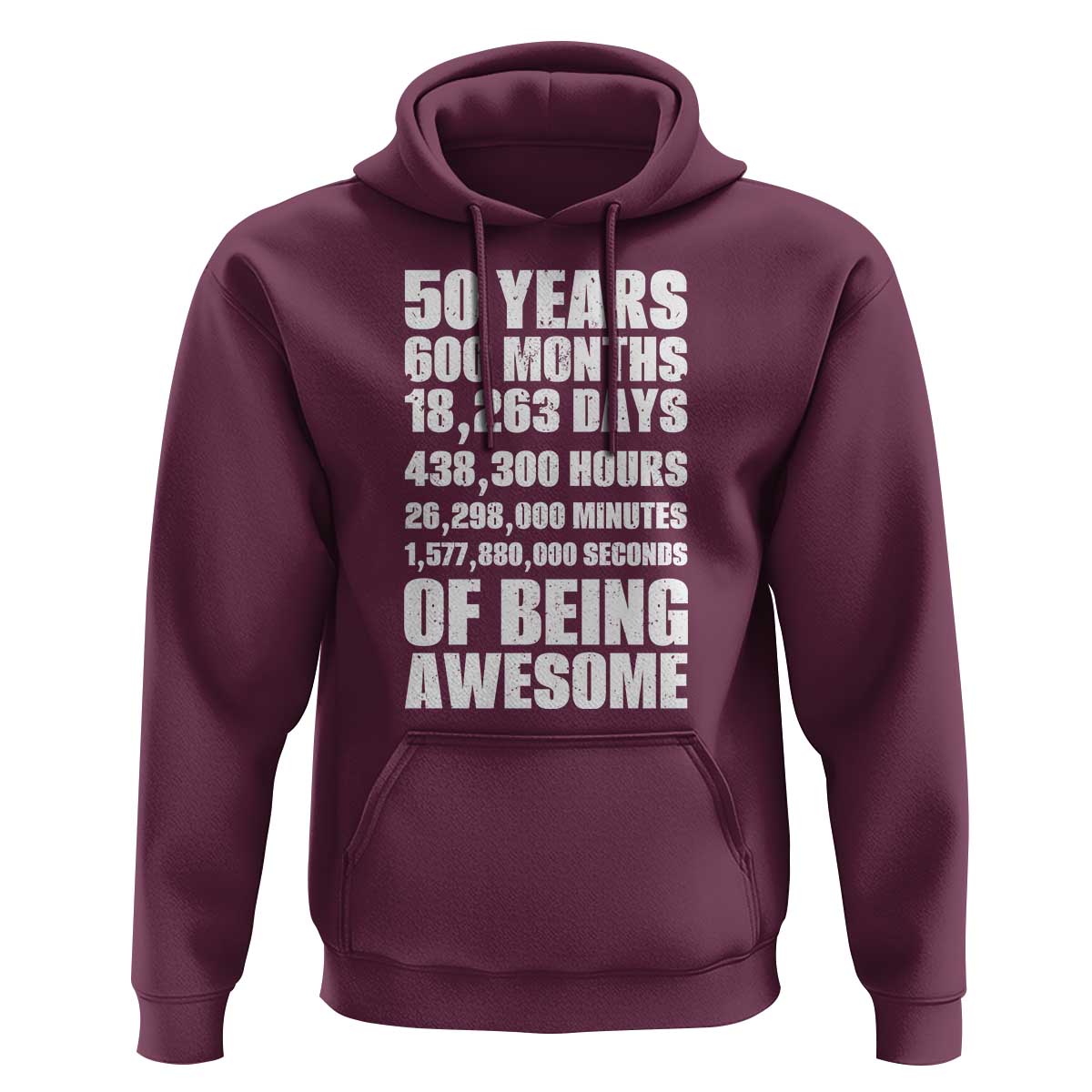 50 Years Of Being Awesome Hoodie 50th Birthday Gift Idea