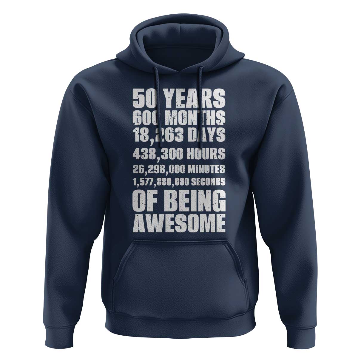 50 Years Of Being Awesome Hoodie 50th Birthday Gift Idea