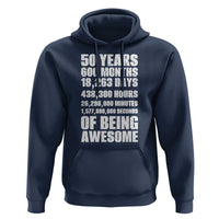 50 Years Of Being Awesome Hoodie 50th Birthday Gift Idea