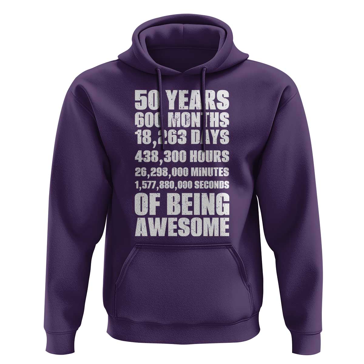 50 Years Of Being Awesome Hoodie 50th Birthday Gift Idea