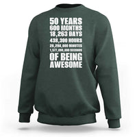 50 Years Of Being Awesome Sweatshirt 50th Birthday Gift Idea
