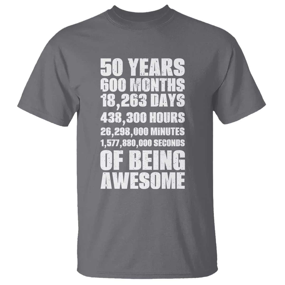 50 Years Of Being Awesome T Shirt 50th Birthday Gift Idea