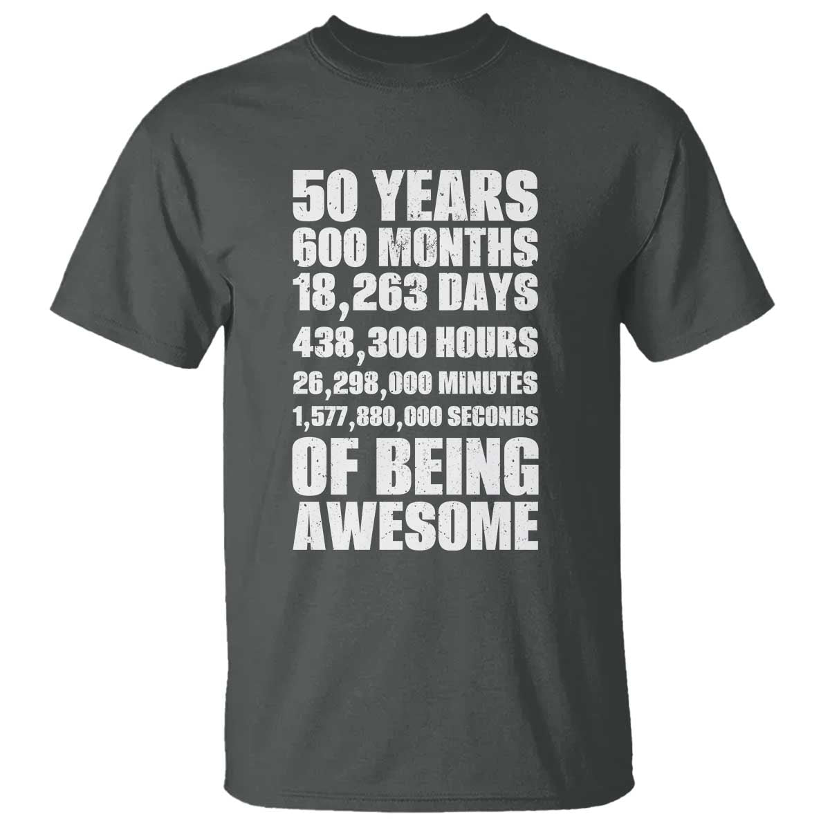 50 Years Of Being Awesome T Shirt 50th Birthday Gift Idea