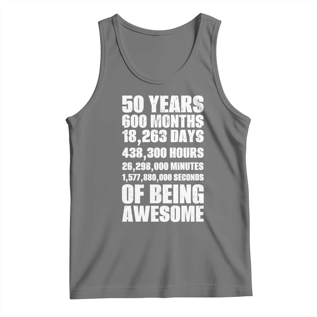 50 Years Of Being Awesome Tank Top 50th Birthday Gift Idea