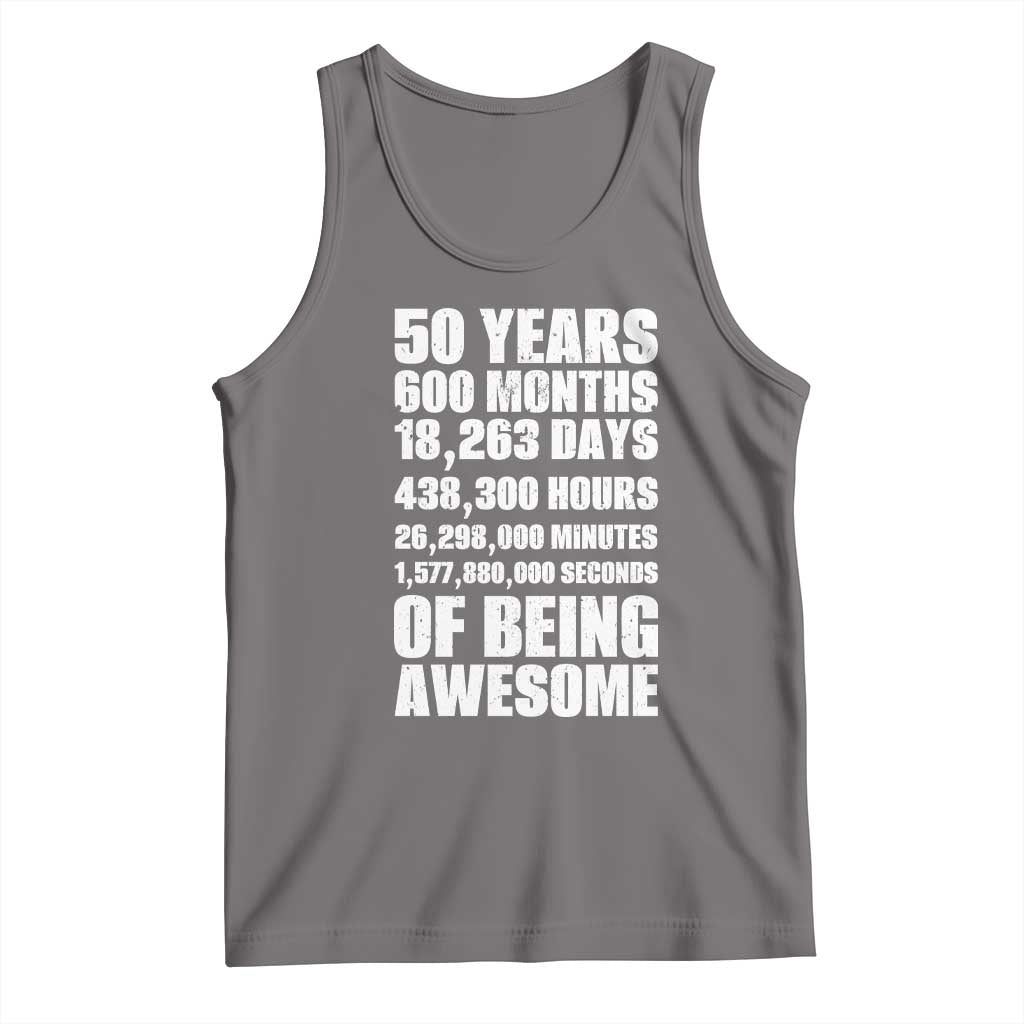 50 Years Of Being Awesome Tank Top 50th Birthday Gift Idea