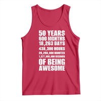 50 Years Of Being Awesome Tank Top 50th Birthday Gift Idea